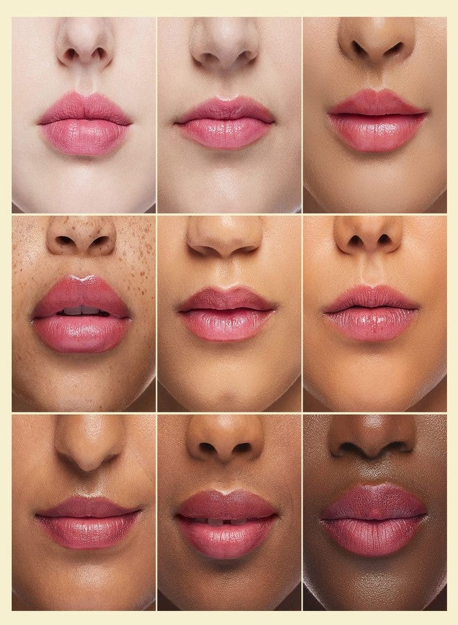 HOOMUSS Tinted Lip Balm Flower Lipstick Tinted Lip Gloss Long Lasting PH Lipstick Color Changing Lipsticks Natural Chapstick, Glitter Pink Lip Stick, Purple Flower - Image 4